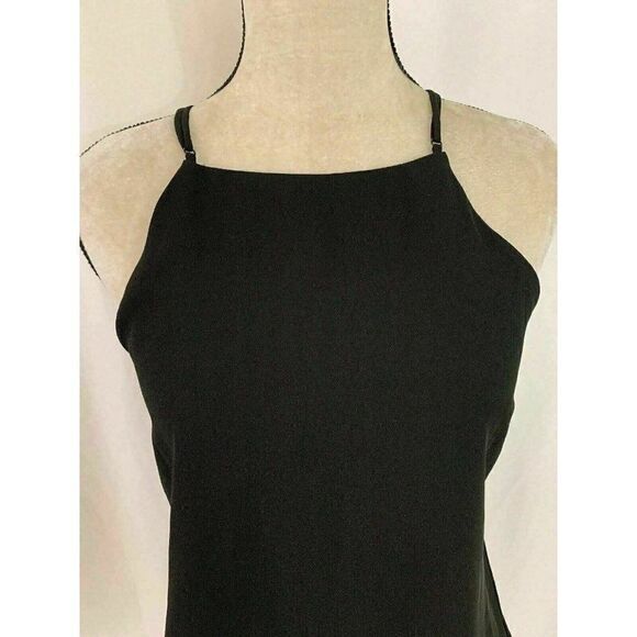 pookie sebastian Solid Black Crew Neck Tank top - Picture 2 of 7